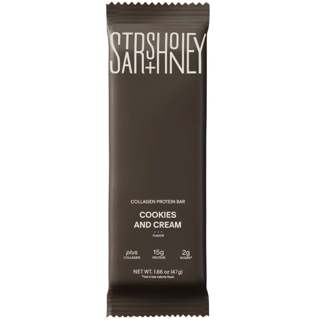 Stars + Honey Cookies and Cream protein bar product photo