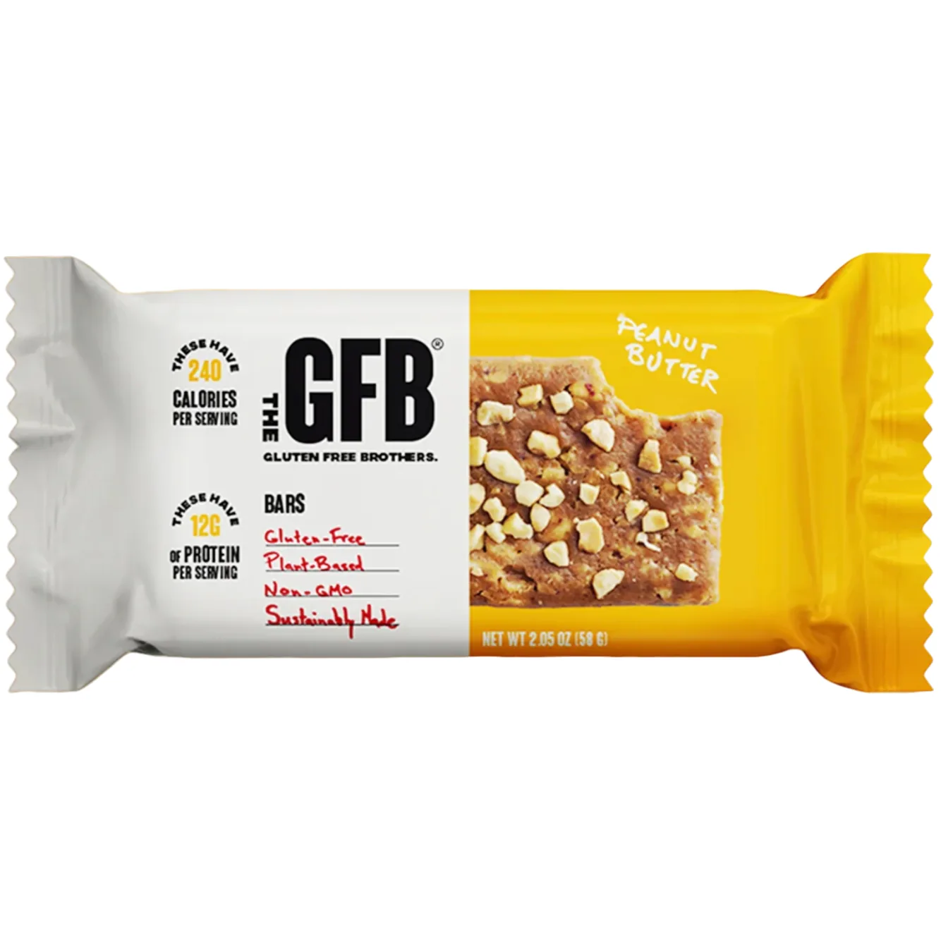 The GFB Peanut Butter protein bar product photo