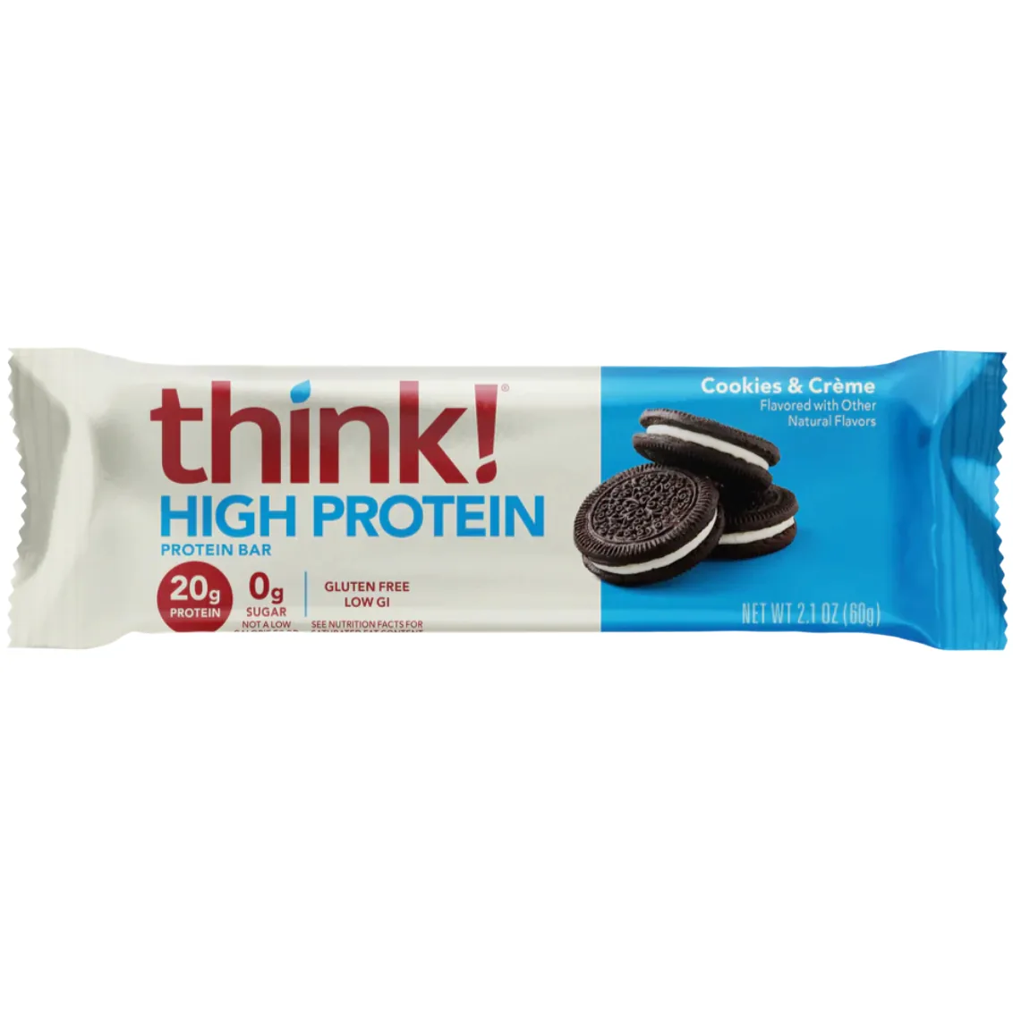 think! Cookies & Crème protein bar product photo