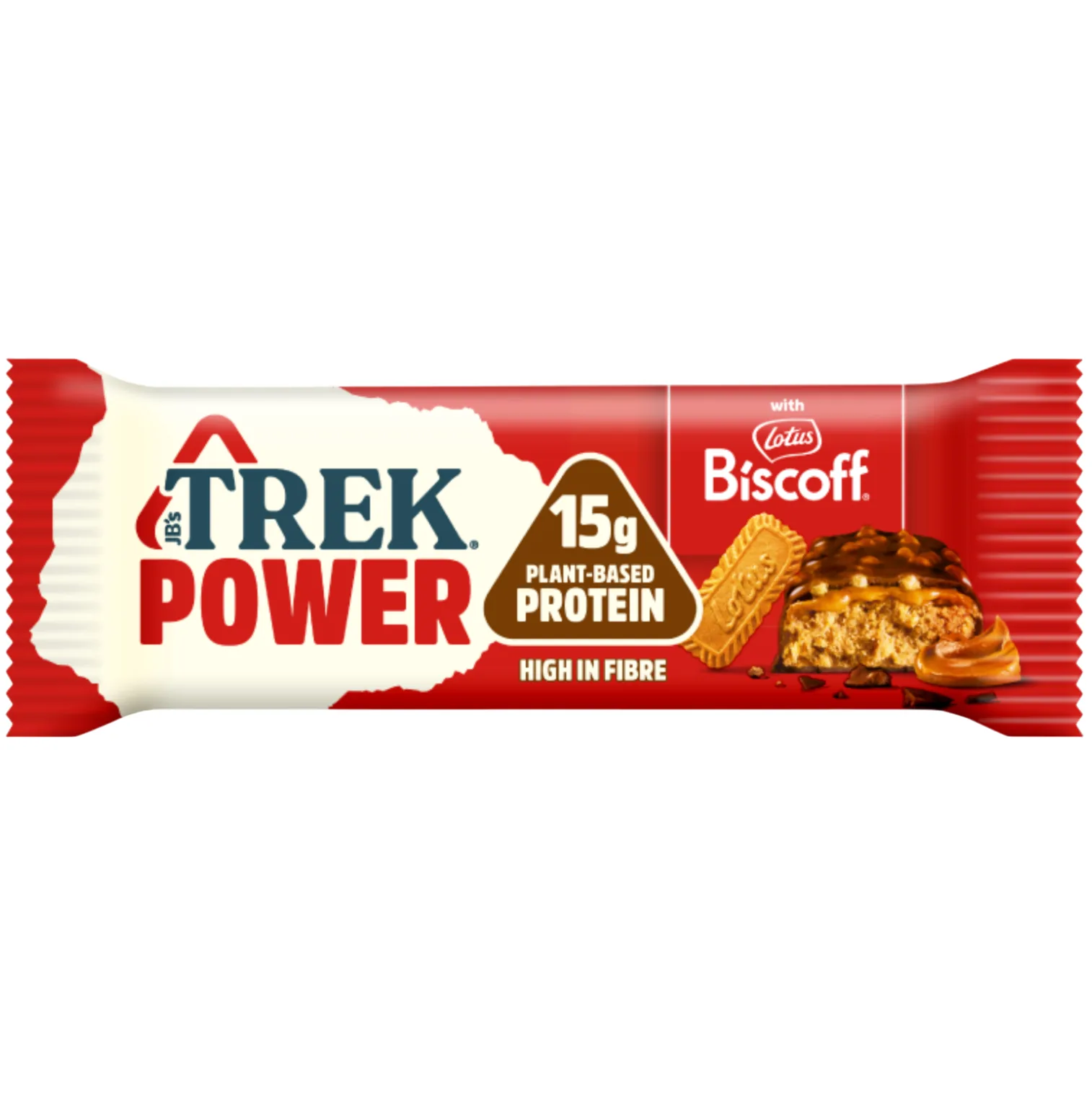 TREK Biscoff protein bar product photo