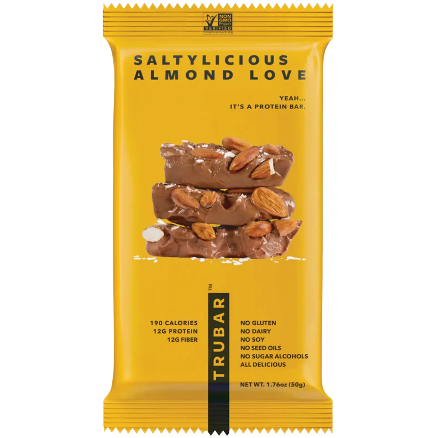 TRUBAR Saltylicious Almond Love protein bar product photo