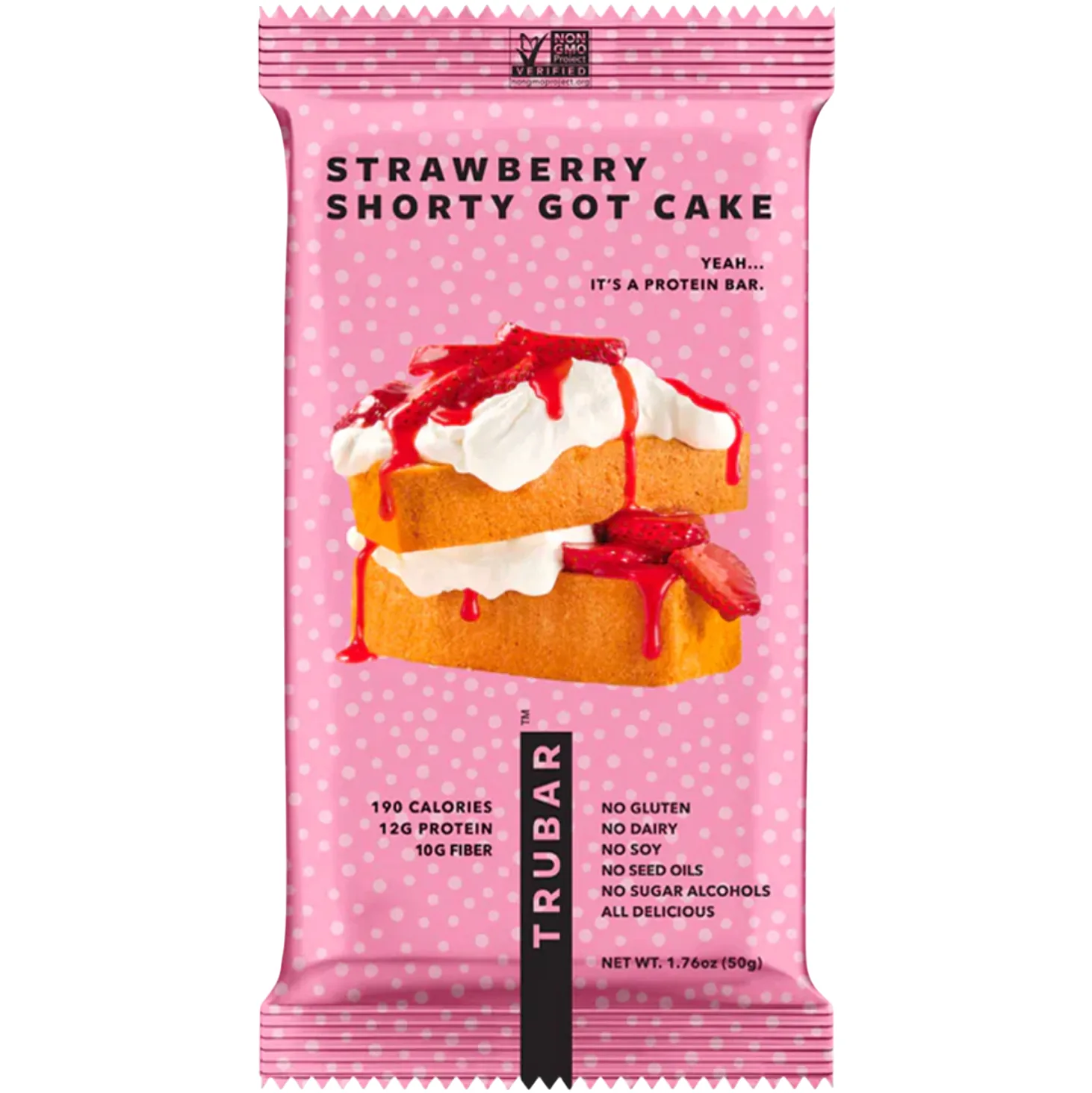 TRUBAR Strawberry Shorty Got Cake protein bar product photo