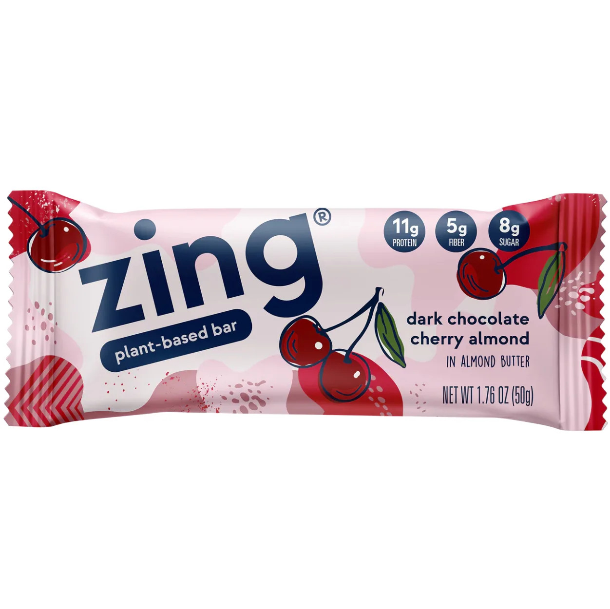 Zing Dark Chocolate Cherry protein bar product photo
