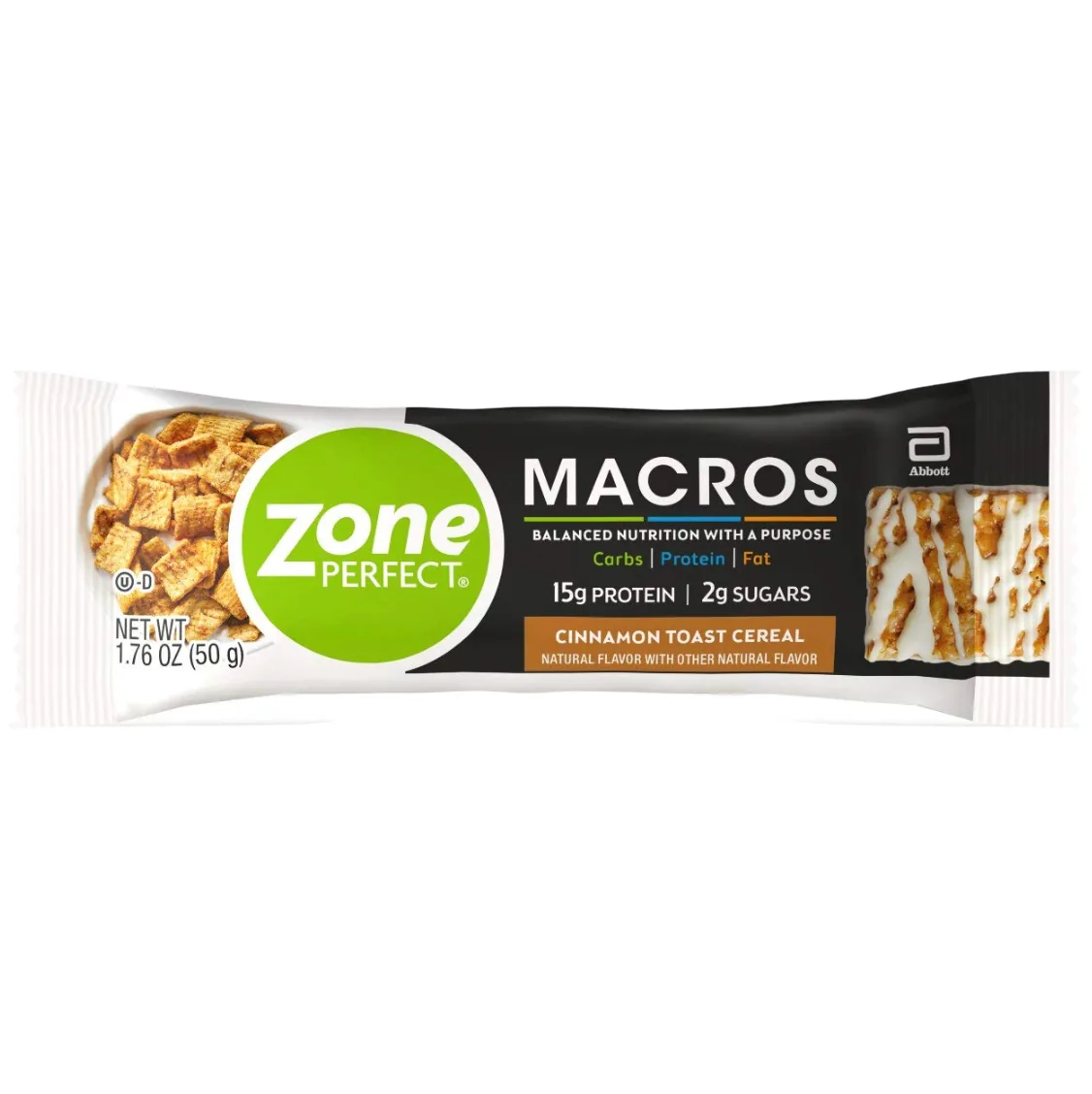 ZonePerfect Cinnamon Toast Cereal protein bar product photo