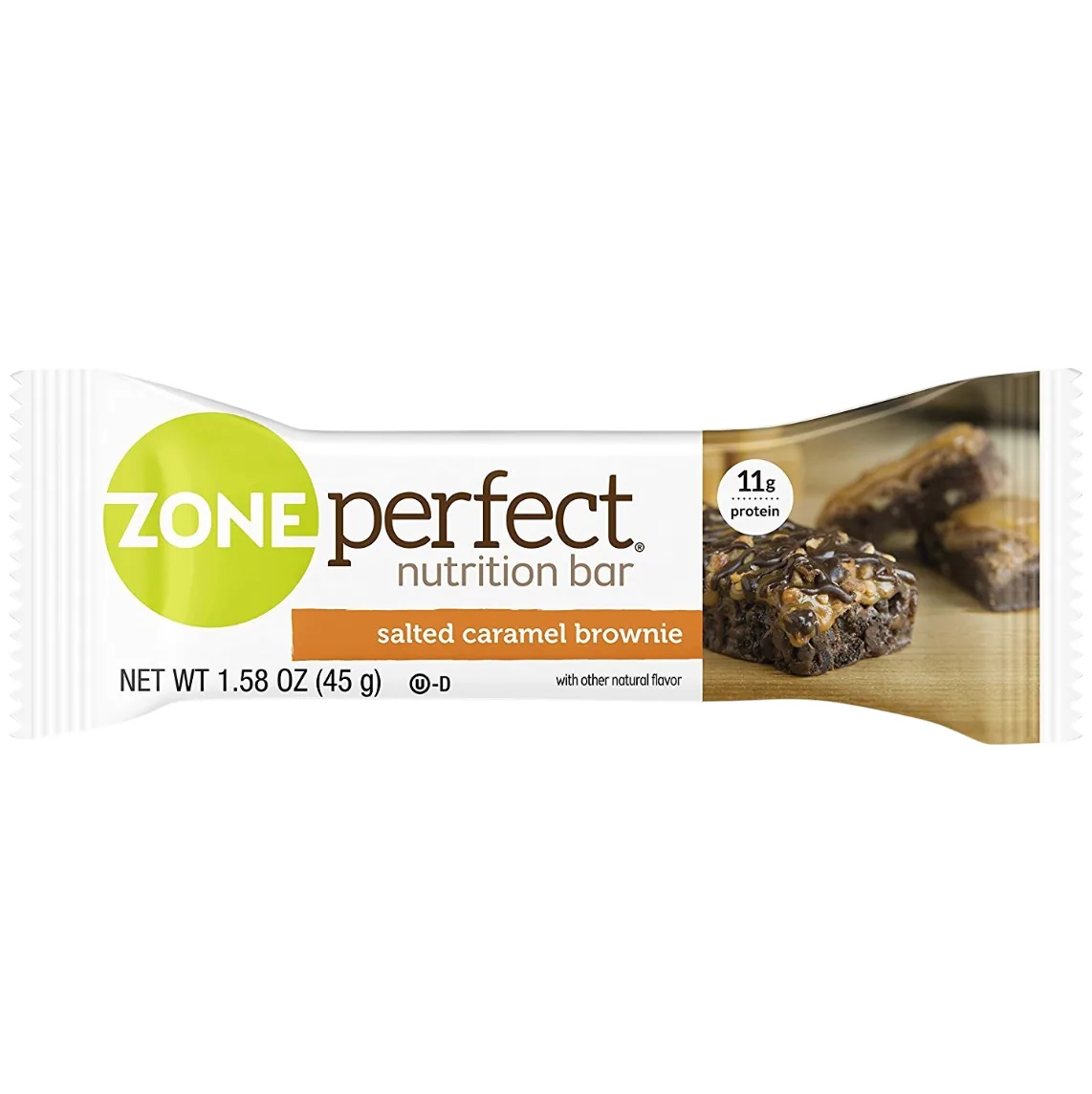 ZonePerfect Salted Caramel Brownie protein bar product photo