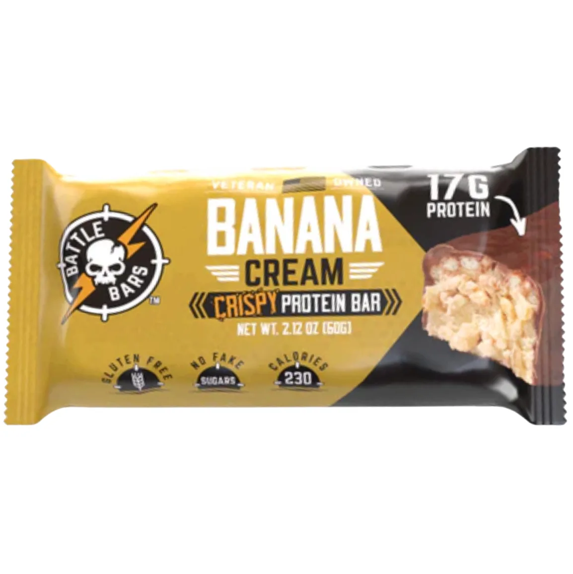 Battle Bars Banana Cream Protein Bar protein bar product photo