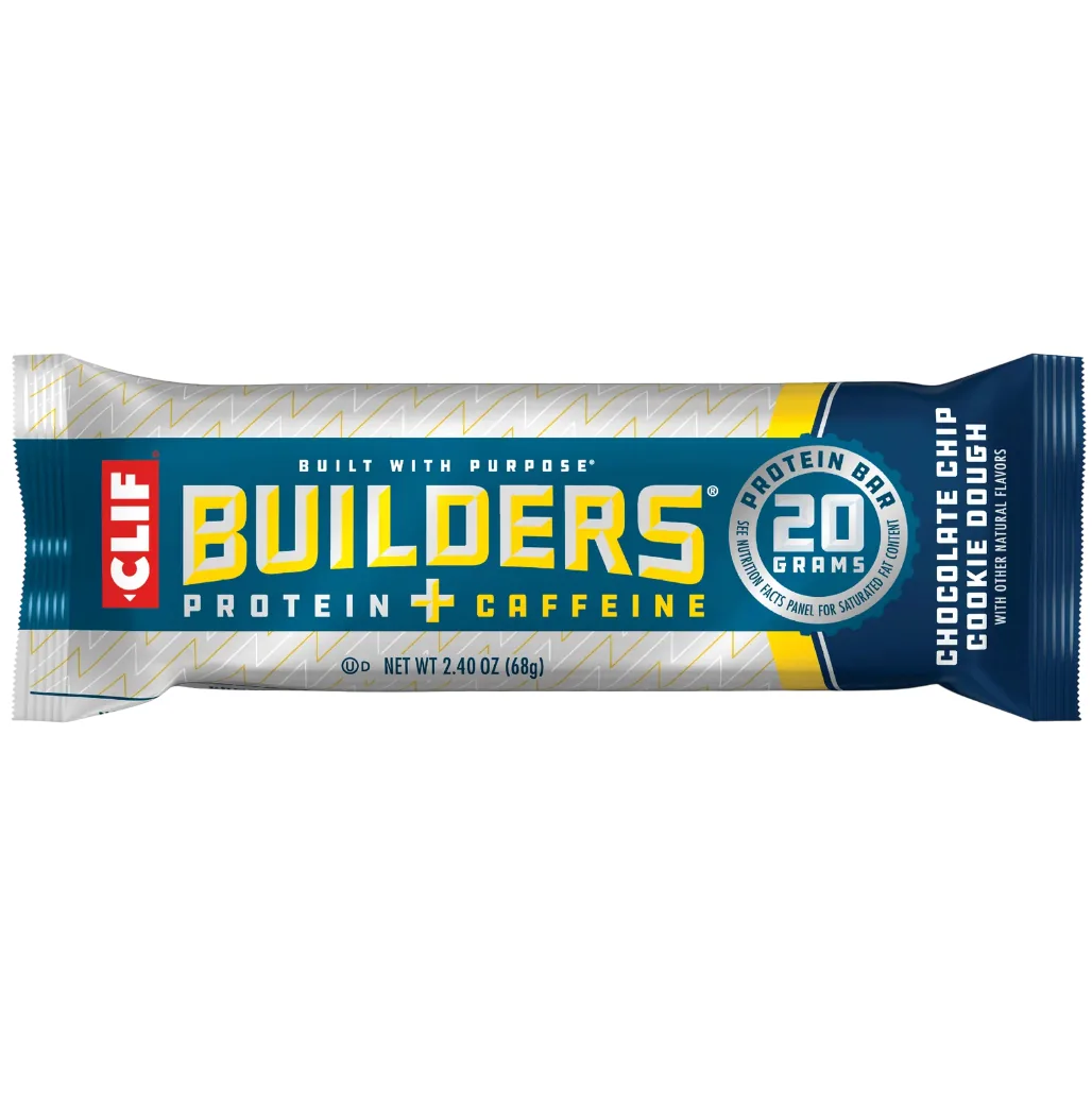 CLIF Chocolate Chip Cookie Dough Flavor Protein Bar with Caffeine protein bar product photo