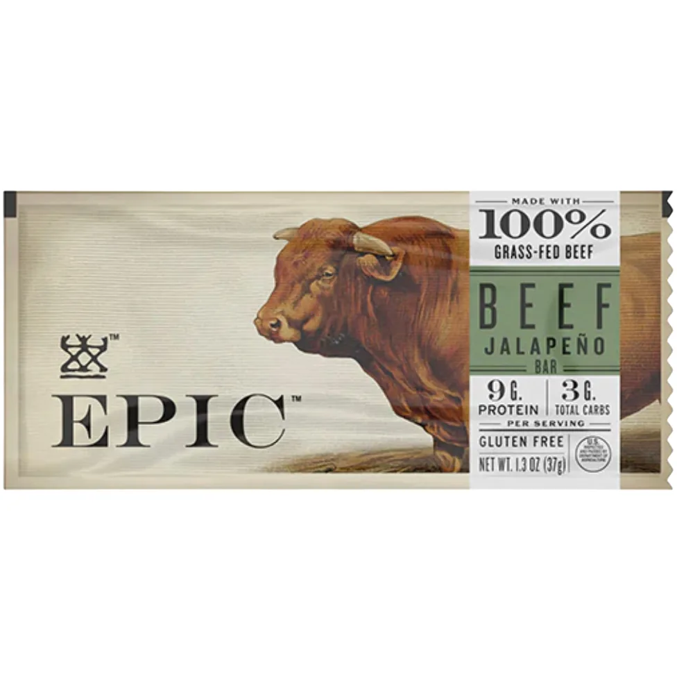 EPIC Provisions Beef Jalapeño Bar protein bar product photo