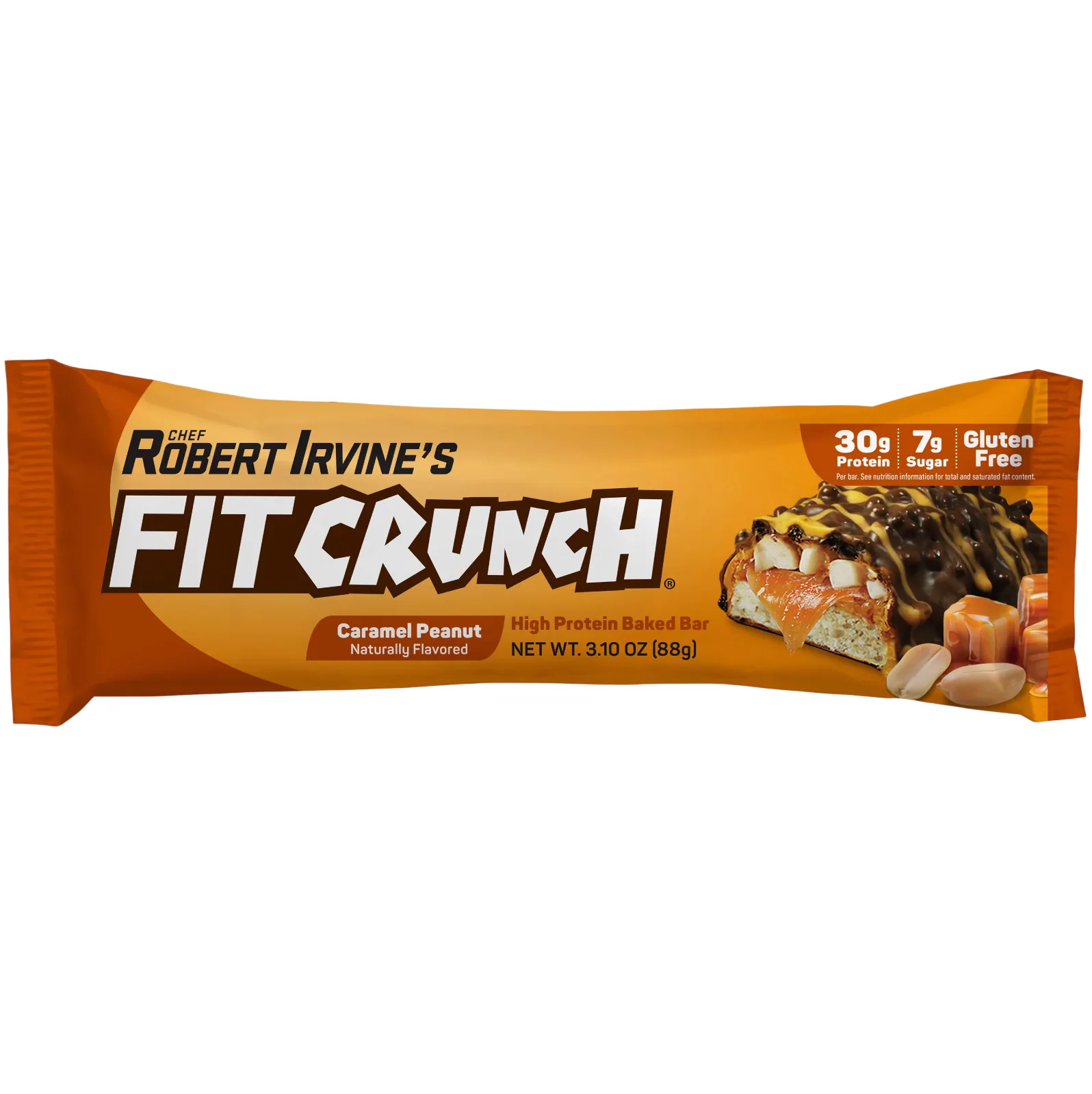FITCRUNCH Caramel Peanut protein bar product photo