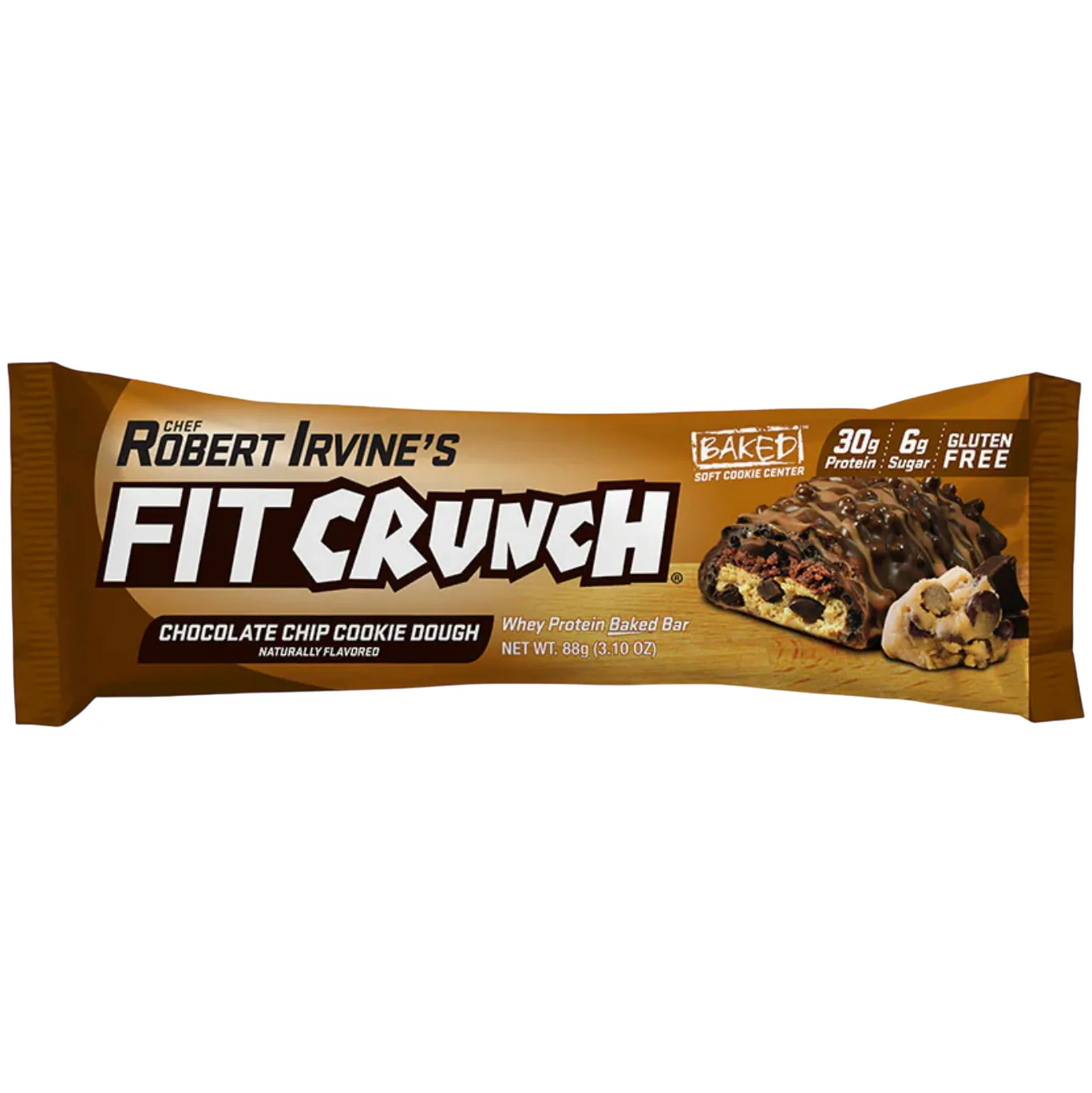 FITCRUNCH Chocolate Chip Cookie Dough protein bar product photo