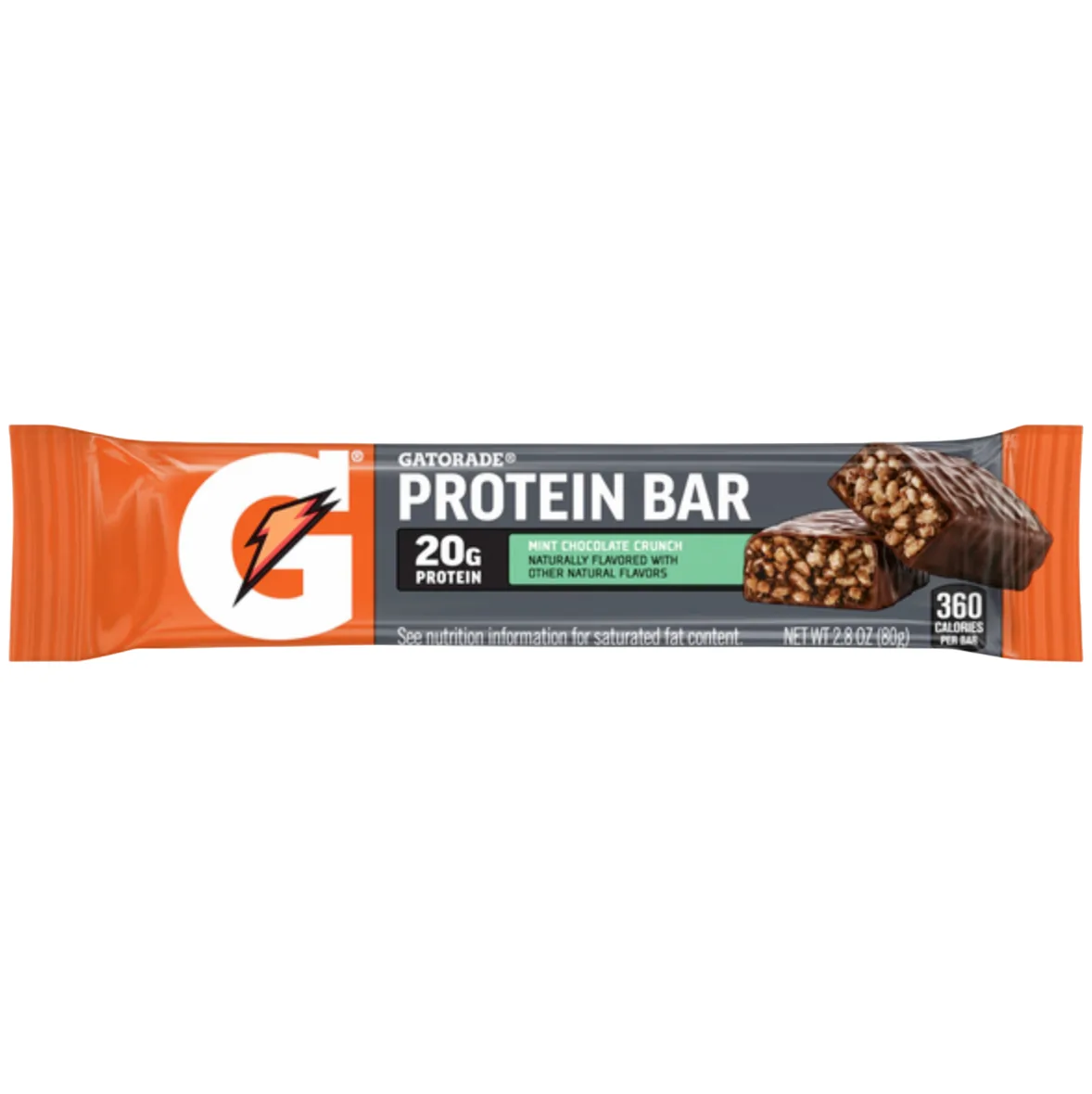 Gatorade Mint Chocolate Crunch protein bar product photo