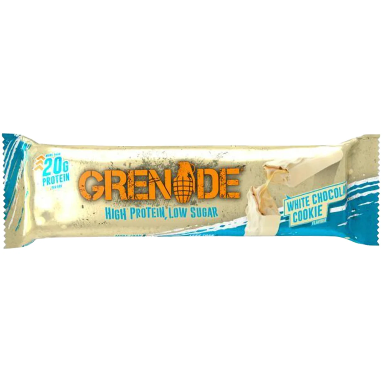 Grenade White Chocolate Cookie Protein Bar protein bar product photo