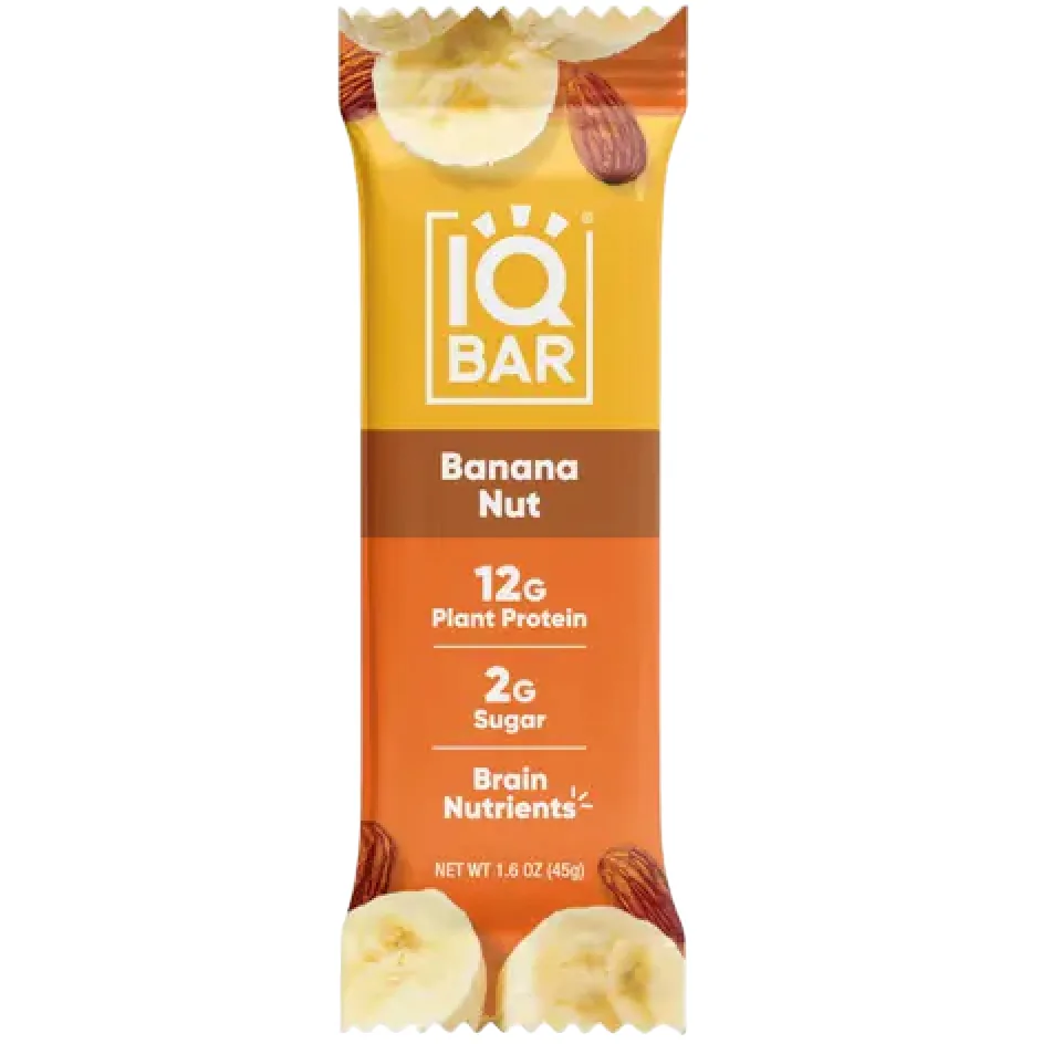 IQBAR Banana Nut protein bar product photo