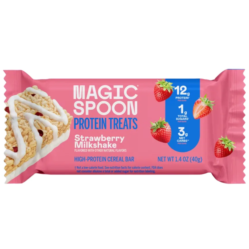Magic Spoon Strawberry Milkshake protein bar product photo