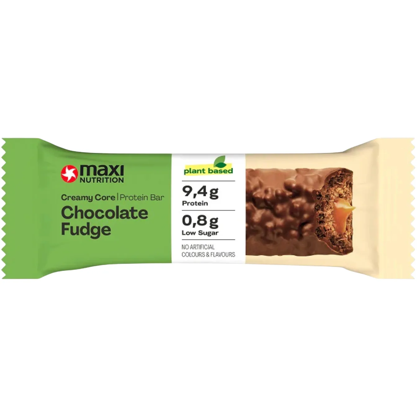 Maximuscle Chocolate Fudge (Vegan Creamy Core) protein bar product photo