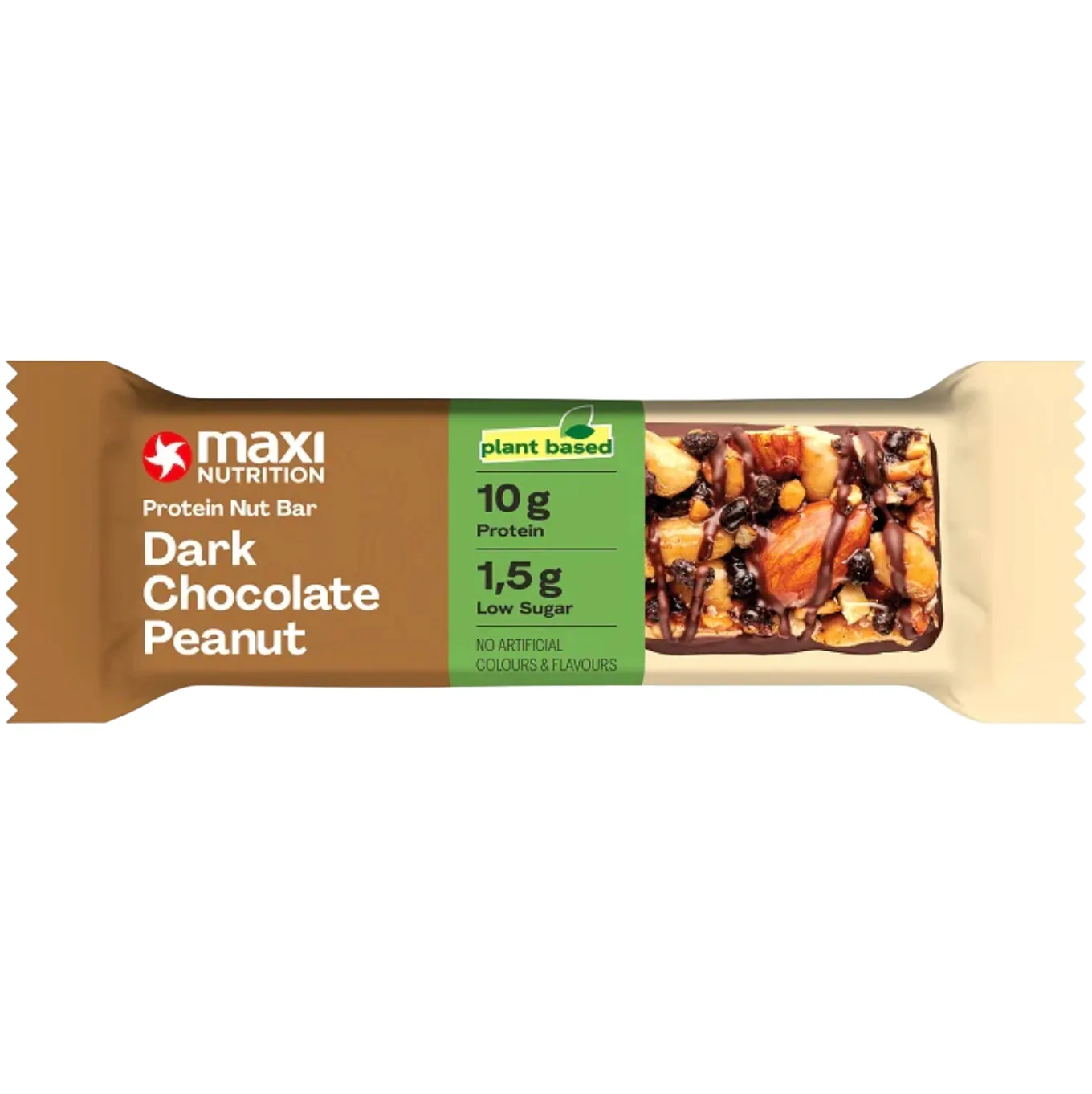 Maximuscle Dark Chocolate Peanut (Protein Nut Bar) protein bar product photo
