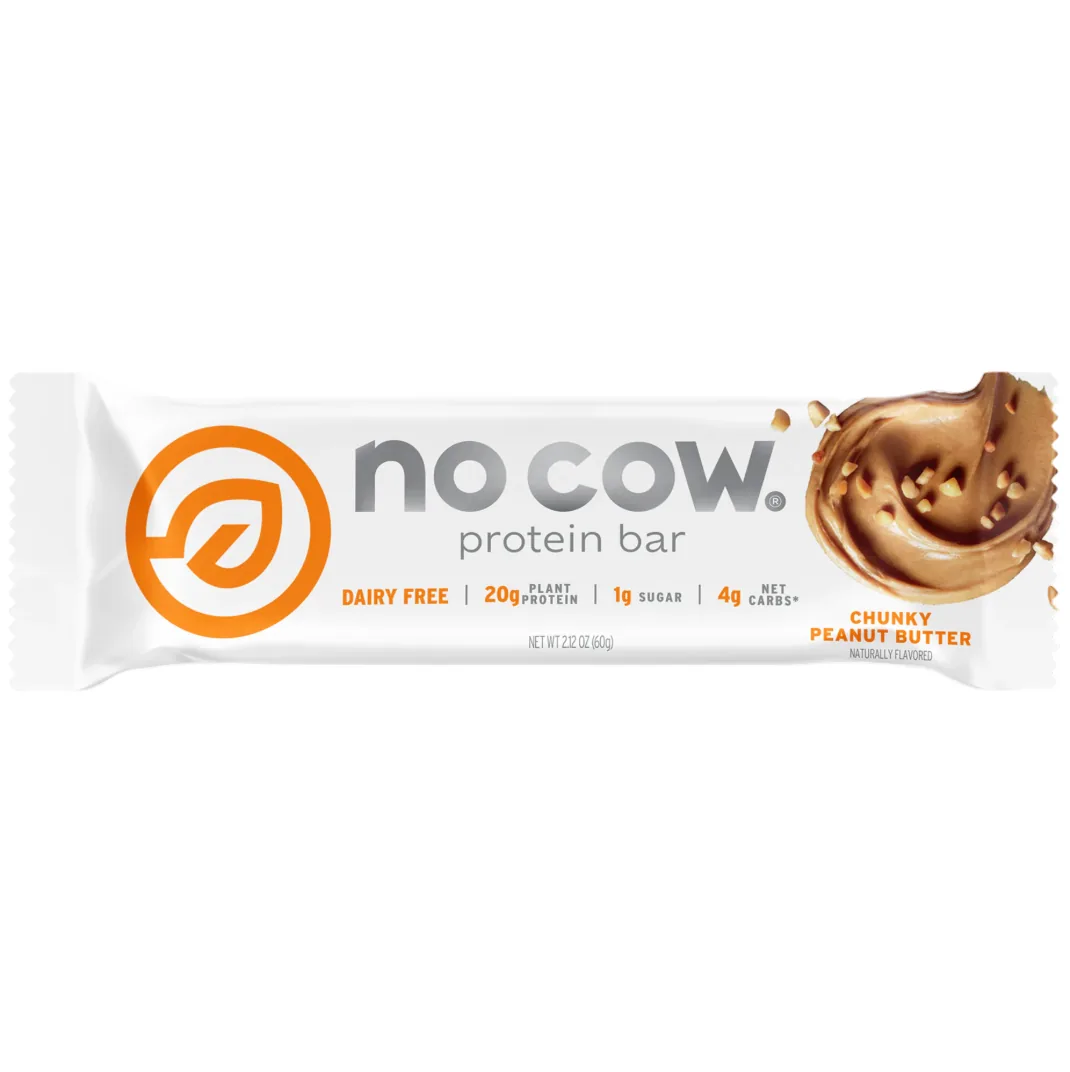 No Cow Upgraded - Chunky Peanut Butter protein bar product photo