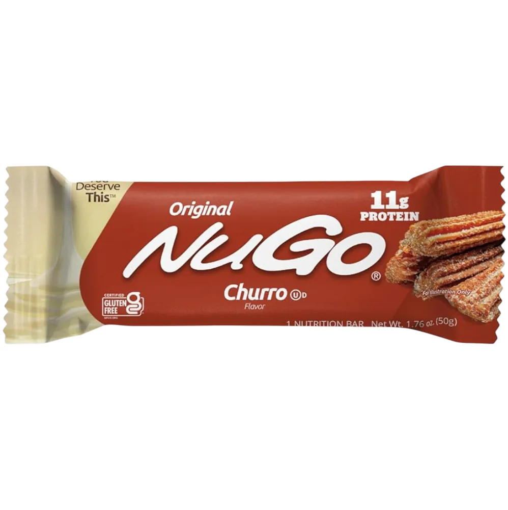 NuGo Nutrition Churro protein bar product photo