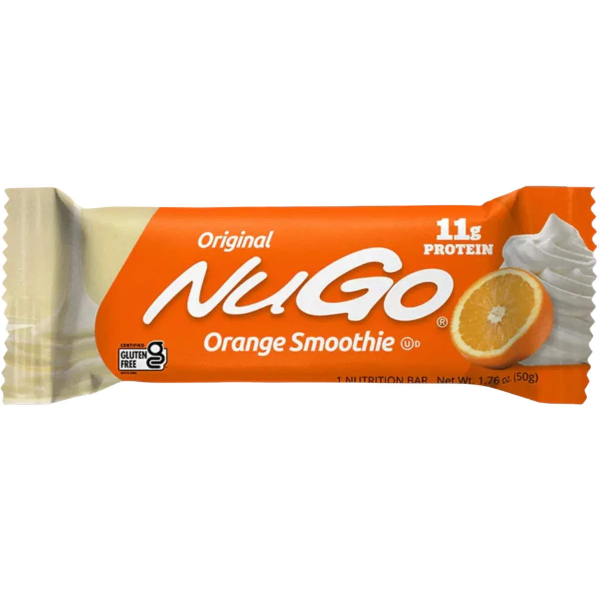 NuGo Nutrition Orange Smoothie protein bar product photo