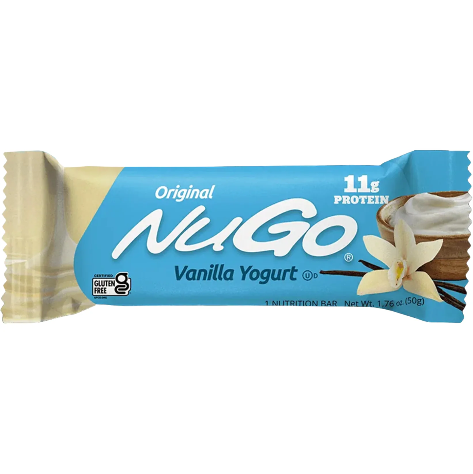 NuGo Nutrition Vanilla Yogurt protein bar product photo