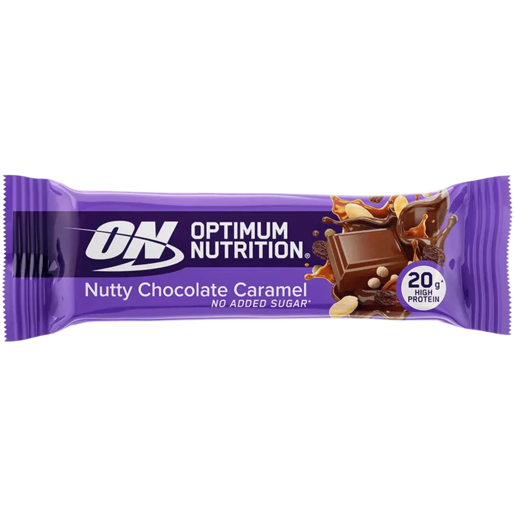 Optimum Nutrition Nutty Chocolate Caramel protein bar product photo