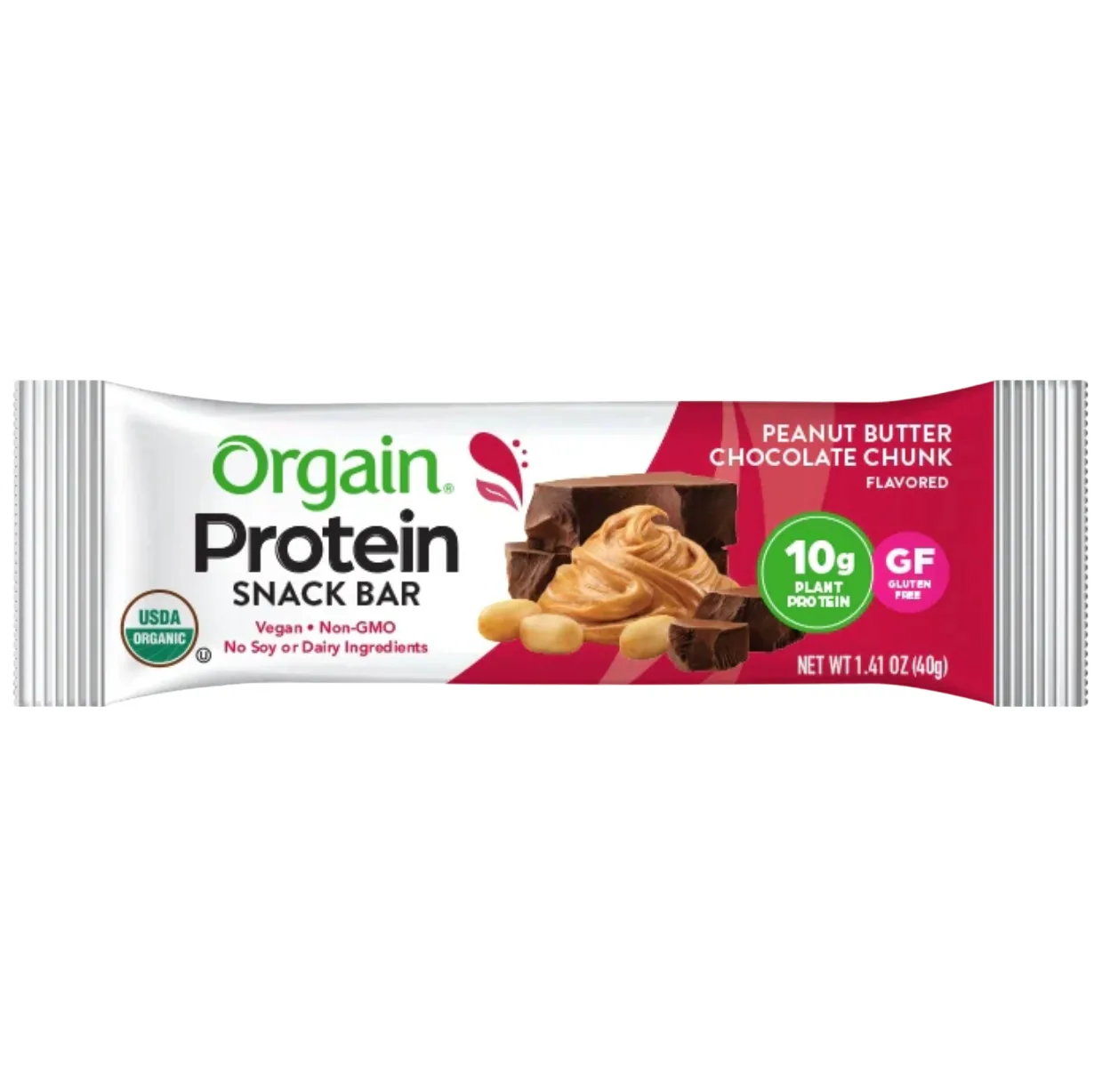 Orgain Chocolate Chip Cookie Dough protein bar product photo