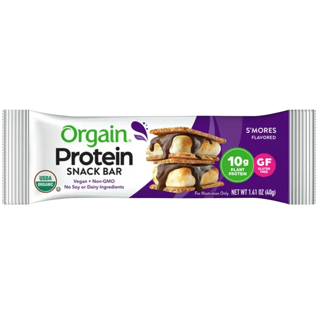 Orgain Peanut Butter Chocolate Chunk protein bar product photo