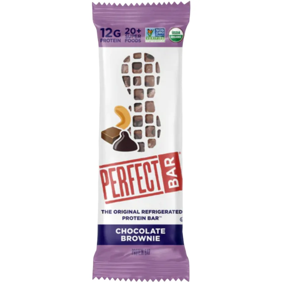 Perfect Snacks Chocolate Brownie protein bar product photo