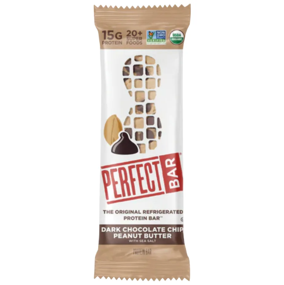 Perfect Snacks Dark Chocolate Peanut Butter protein bar product photo