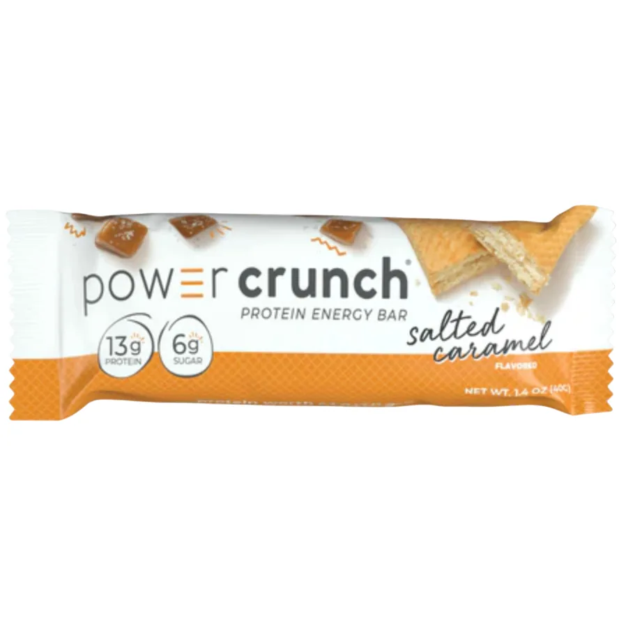 Power Crunch Salted Caramel protein bar product photo