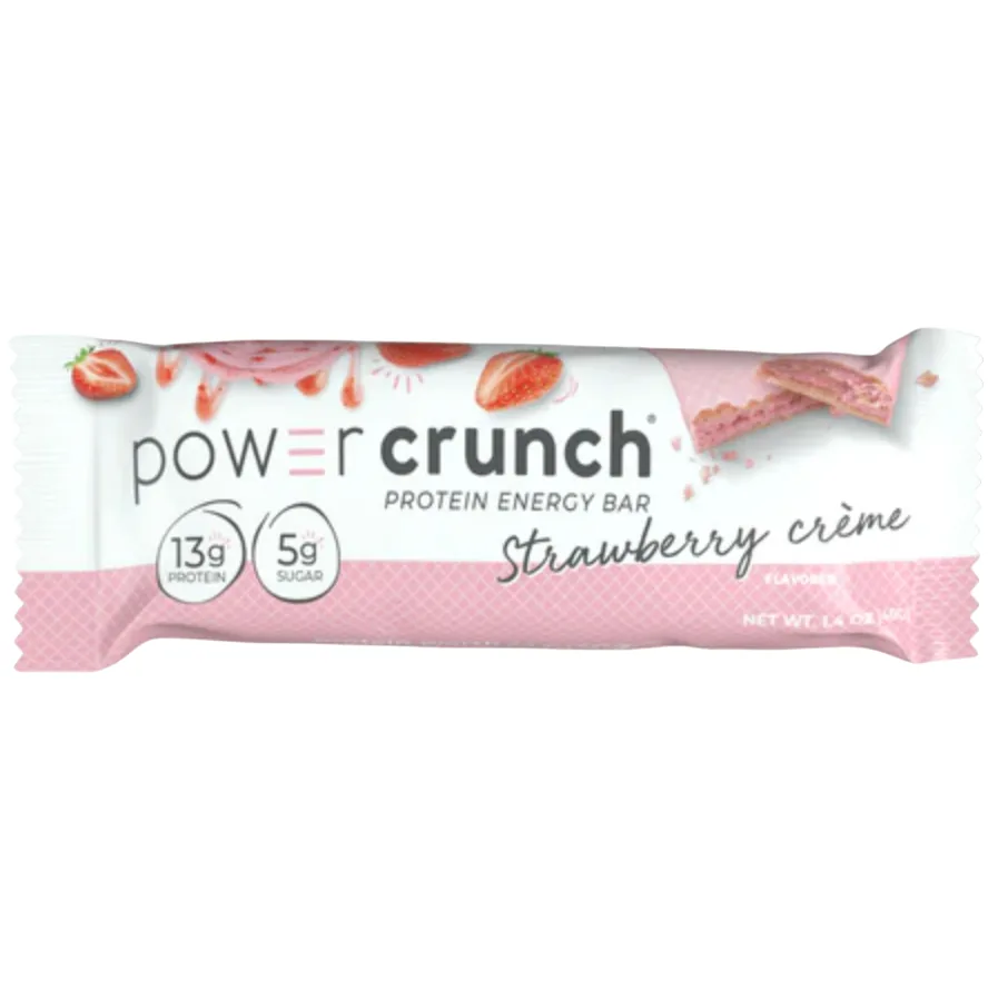 Power Crunch Strawberry Crème protein bar product photo