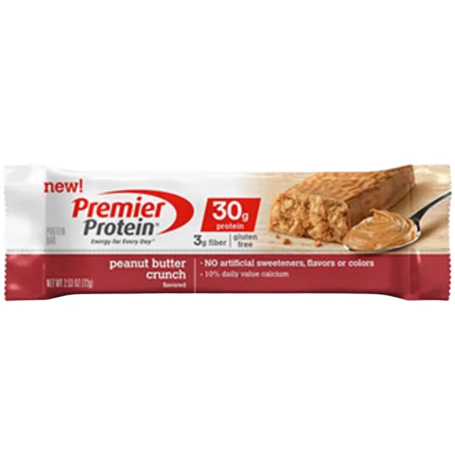 Premier Protein Peanut Butter Crunch protein bar product photo
