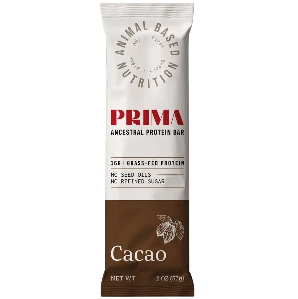 Prima Cacao protein bar product photo