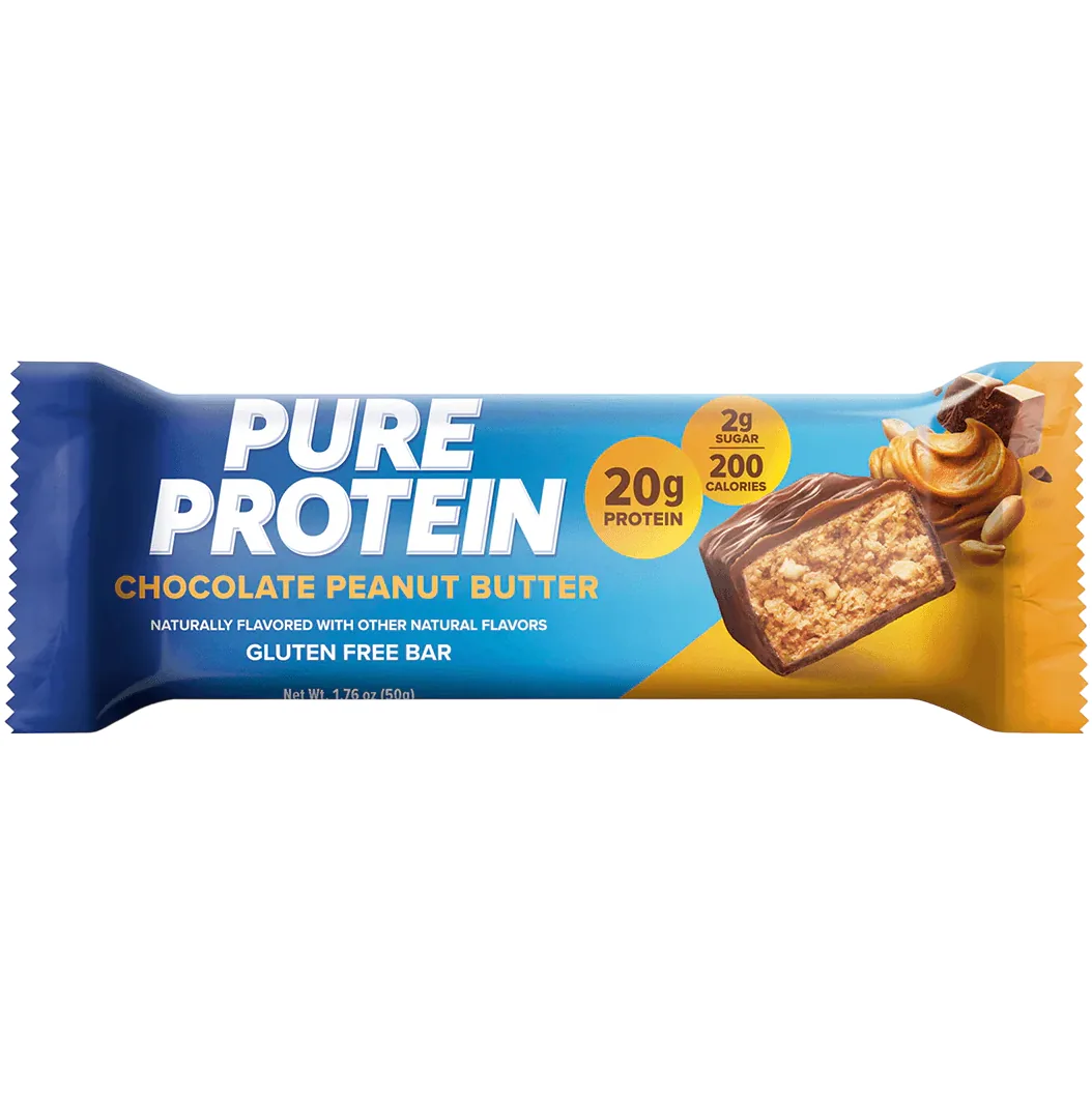 Pure Protein Chocolate Peanut Butter protein bar product photo