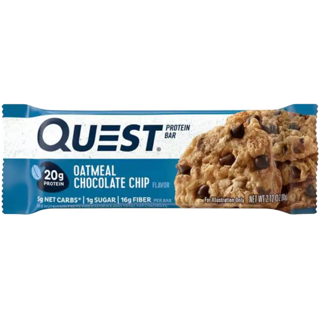 Quest Nutrition Oatmeal Chocolate Chip protein bar product photo