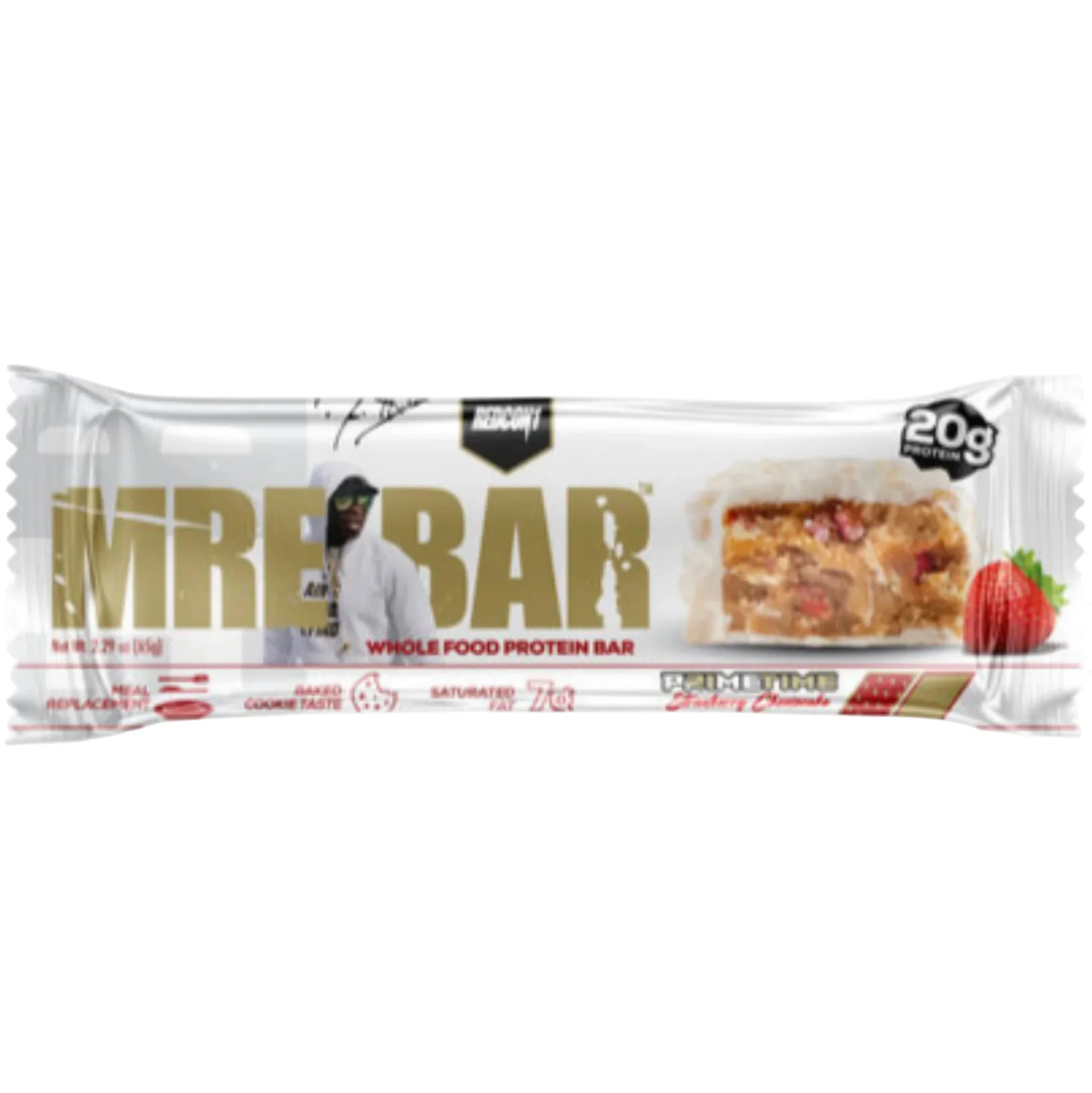 REDCON1 Coach Prime's Strawberry Cheesecake protein bar product photo