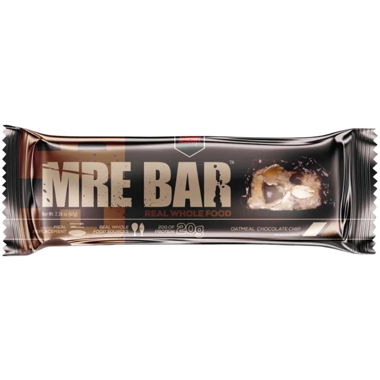 REDCON1 Oatmeal Chocolate Chip protein bar product photo