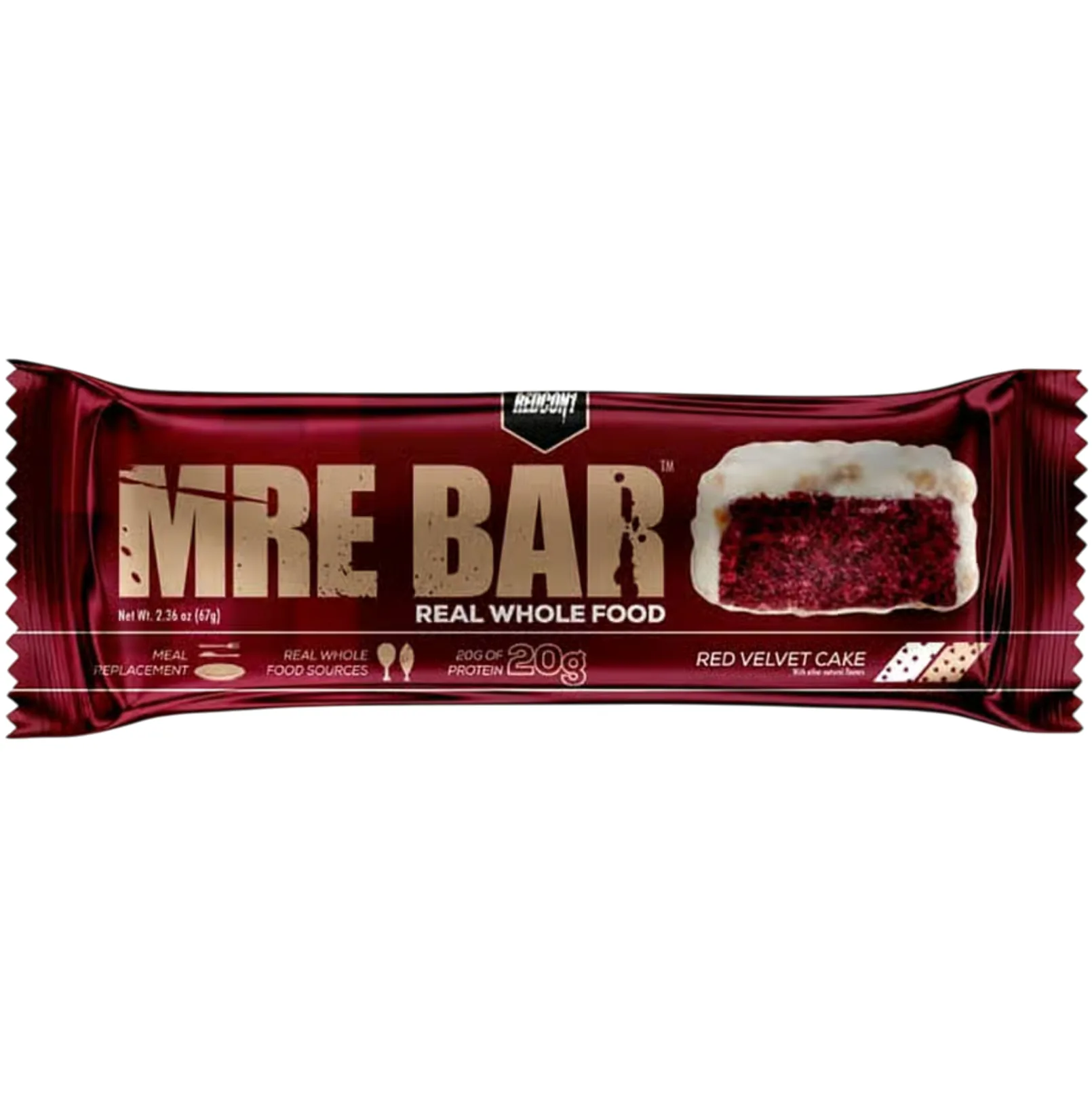 REDCON1 Red Velvet Cake protein bar product photo