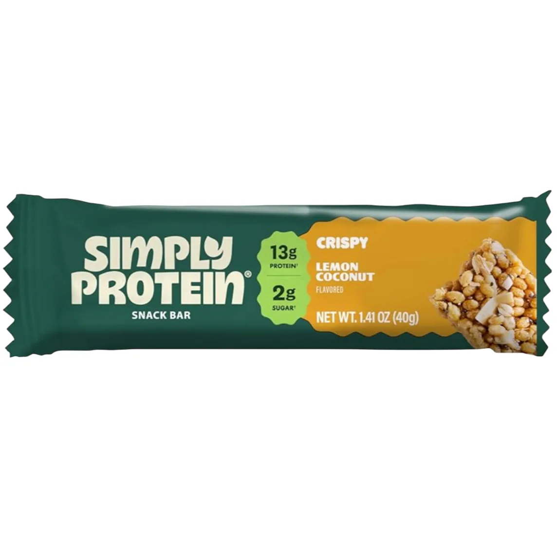 SimplyProtein Lemon Coconut protein bar product photo