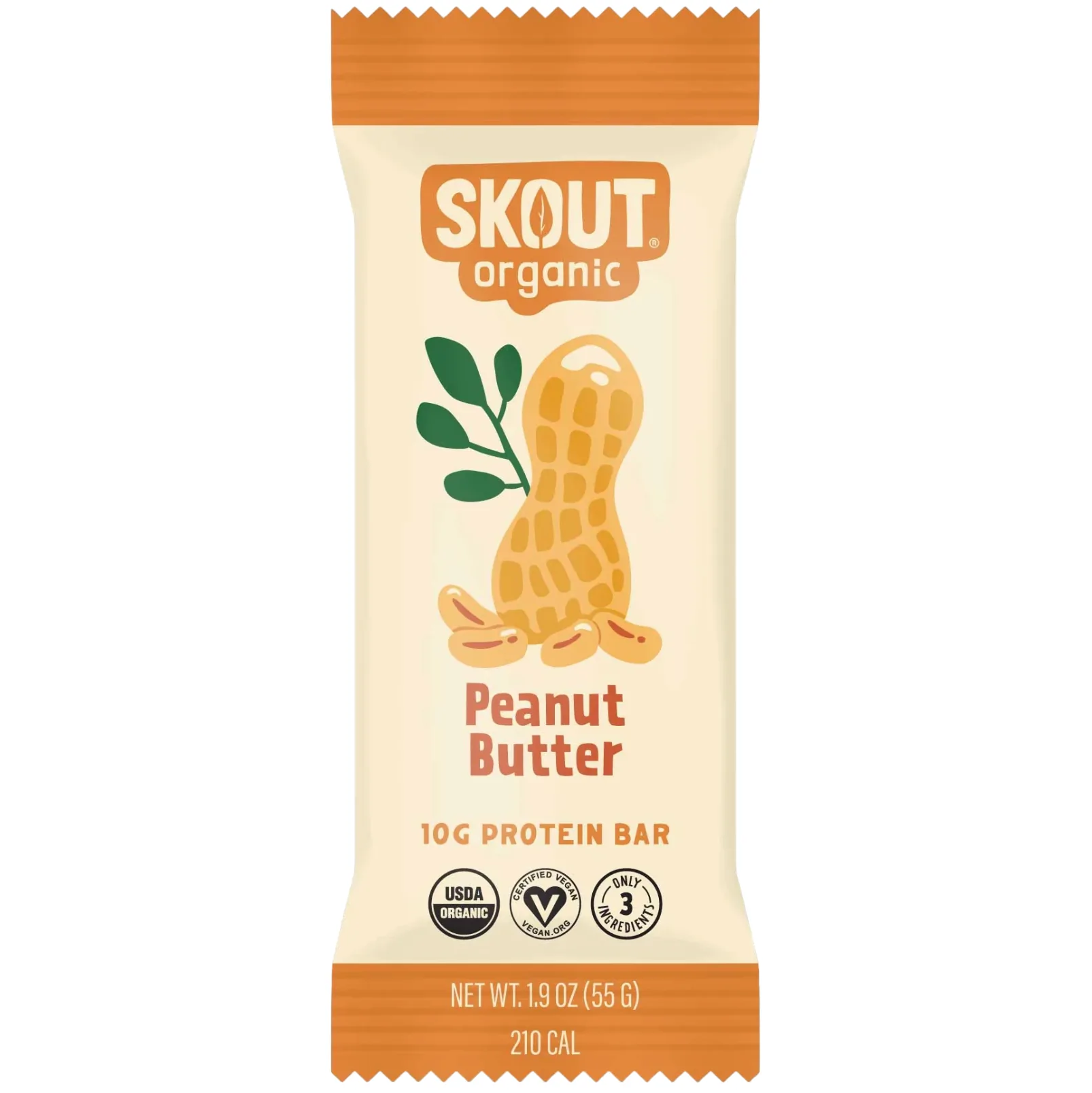 Skout Organic Peanut Butter Protein Bar protein bar product photo