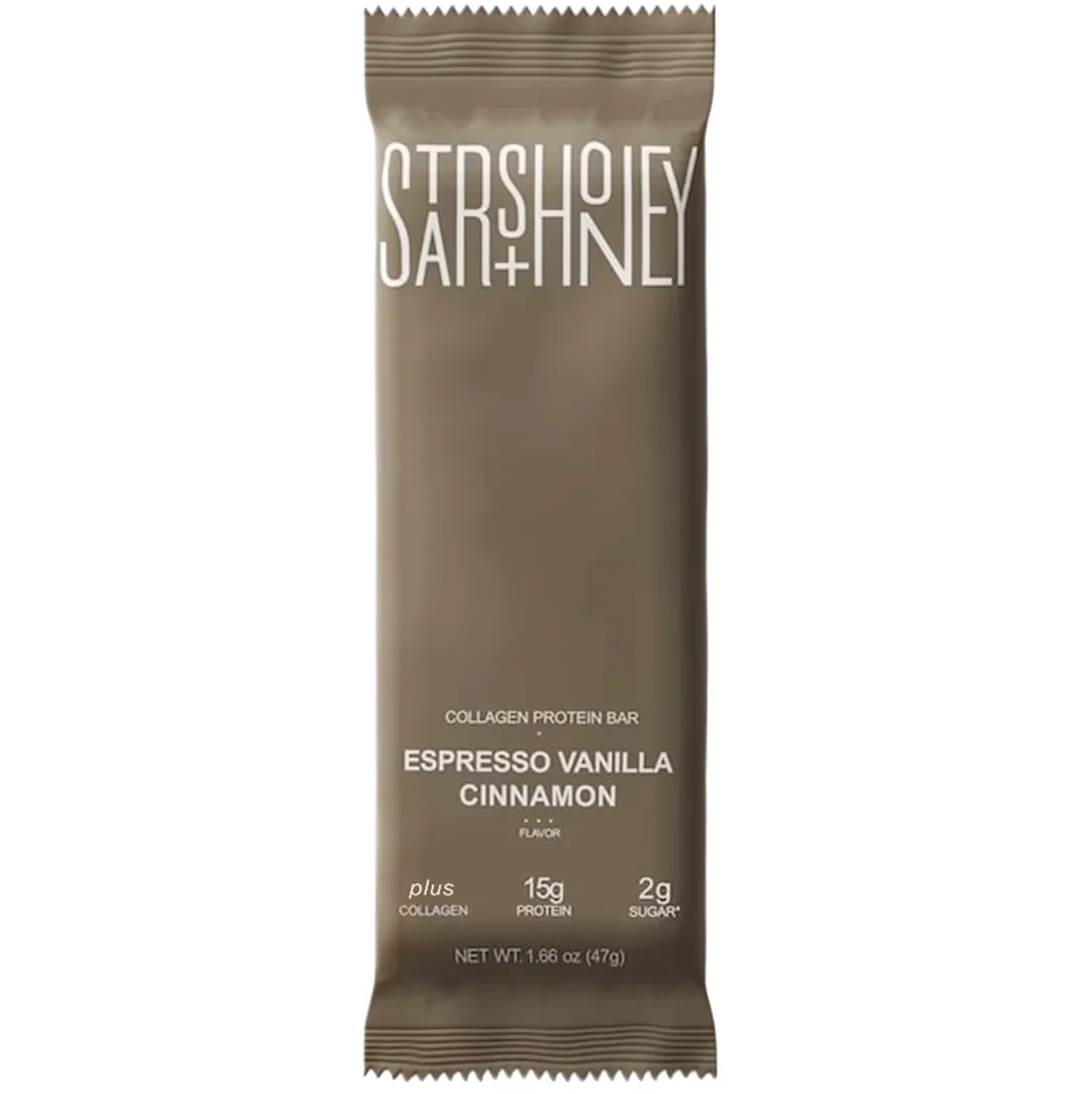 Stars + Honey Espresso Vanilla Cinnamon protein bar product photo