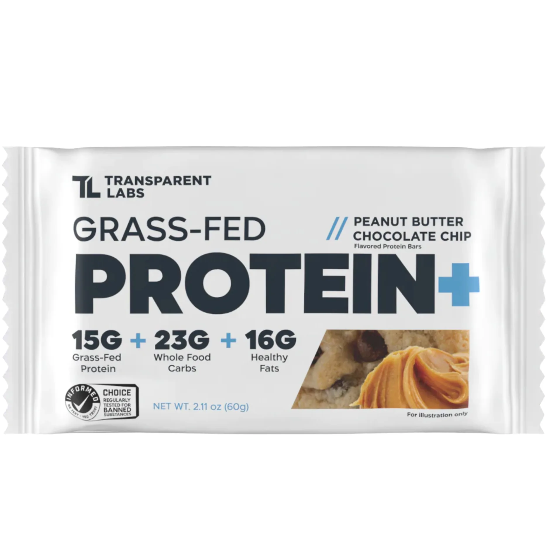 Transparent Labs Dark Chocolate Almond protein bar product photo
