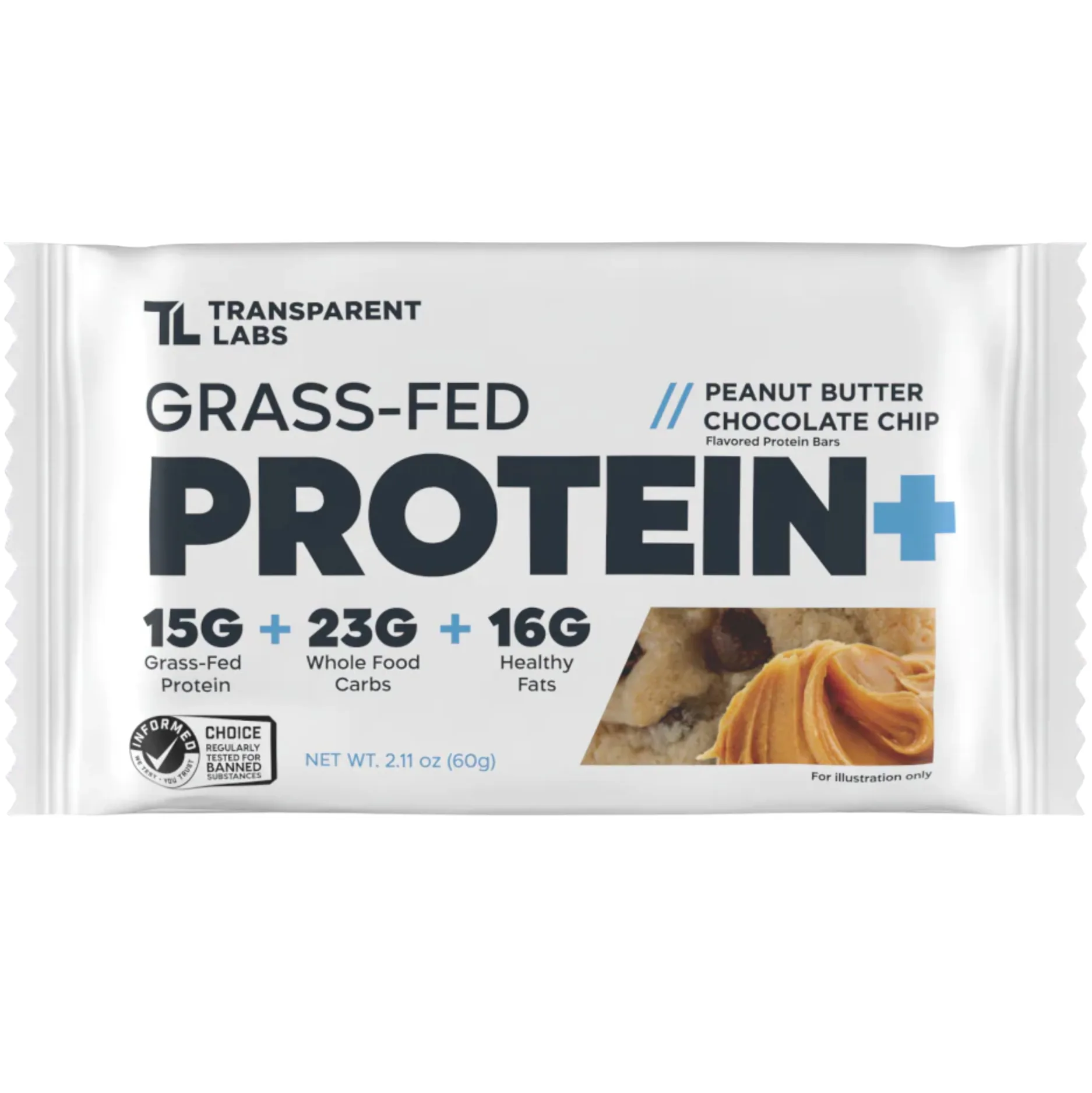 Transparent Labs Peanut Butter Almond Crunch protein bar product photo