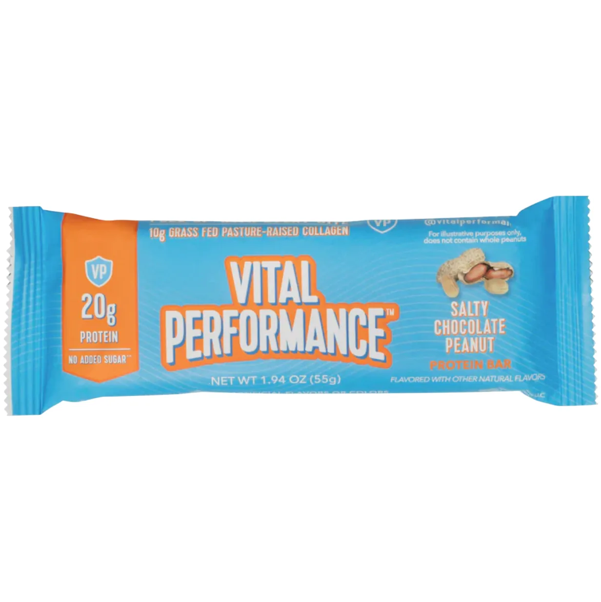 Vital Proteins Salty Chocolate Peanut protein bar product photo