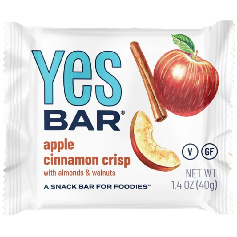 Yes Apple Cinnamon Crisp protein bar product photo