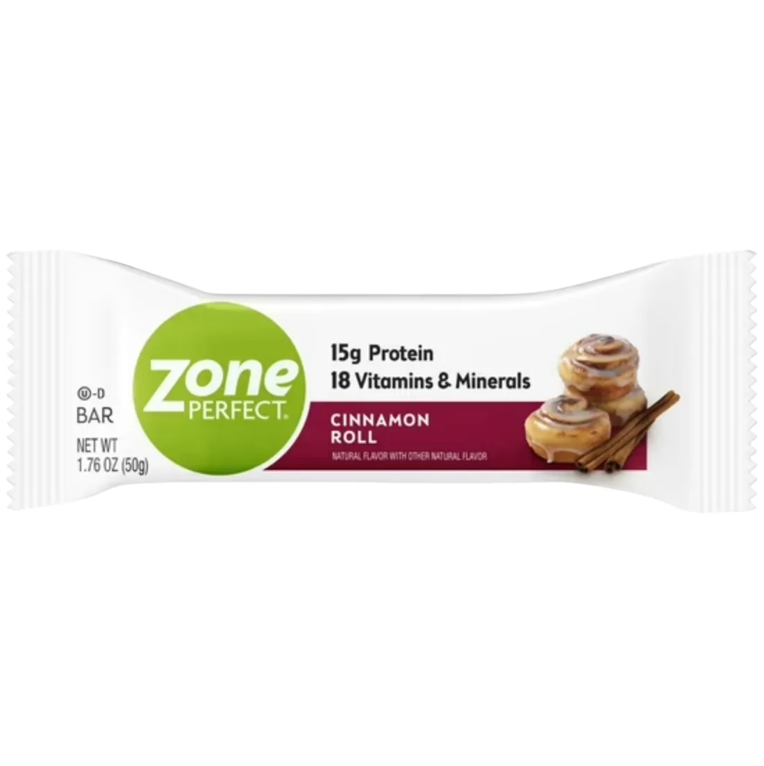 ZonePerfect Cinnamon Roll protein bar product photo